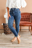 Slim Chance Non-Distressed Tummy Control Skinny Judy Blue Jeans