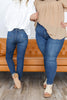 Slim Chance Non-Distressed Tummy Control Skinny Judy Blue Jeans