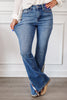 American Sweetheart Flag Print Judy Blue Flare Jeans