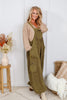 Olive Grove Mineral Washed Jumpsuit
