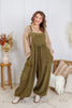 Olive Grove Mineral Washed Jumpsuit