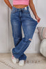 Core Values Distressed Tummy Control Straight Leg Judy Blue Jeans