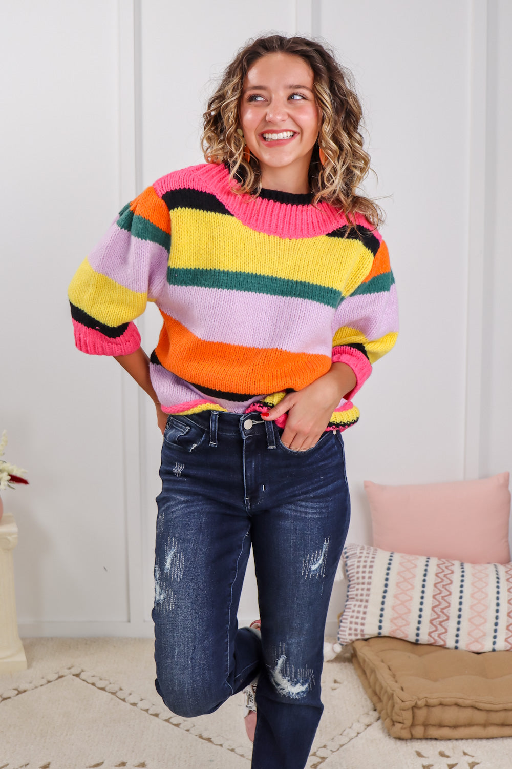 Sweet Sherbet Stripe Sweater
