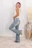 Judy Blue Reg/Plus Side Saddle Flare Jeans