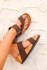 Coachella Big Buckle Braided Sandals