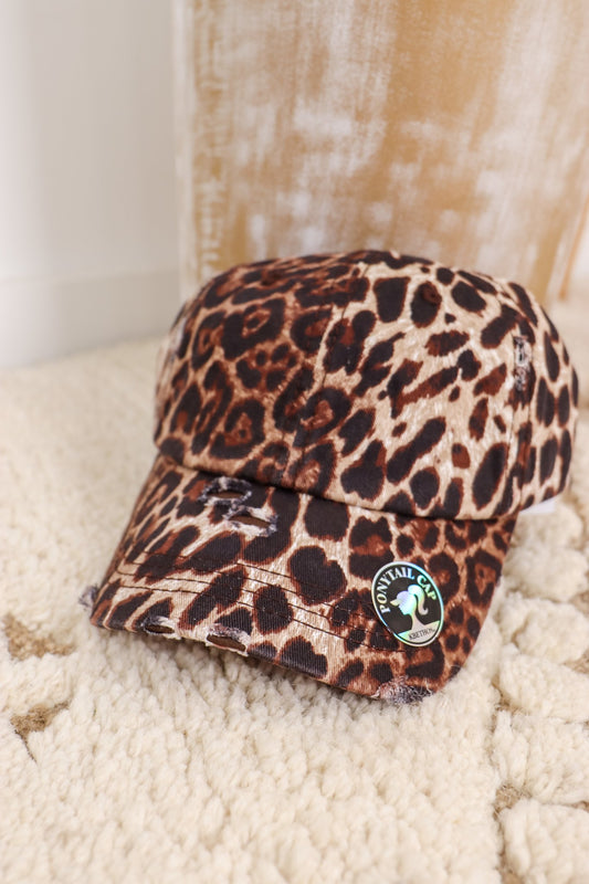 Ponytail Washed Cotton Cap