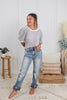 Judy Blue Reg/Plus Pop of Plaid Vintage Straight Jeans