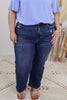 Judy Blue Reg/Plus End Game Cropped Wide Leg Jeans