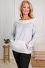 Casual Cove Boat Neck Lounge Top