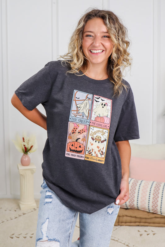 Halloween Tarot Cards Graphic Tee