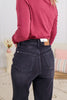 Judy Blue Reg/Plus Fade to Black Classic Straight Jeans