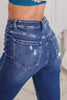 Poppy Fields Button Up Mica Denim Flare Jeans