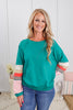 Opposites Attract Terry Knit Top