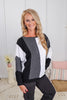 Coastal Side Chunky Stripe Ribbed Top