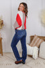 Judy Blue Reg/Plus Toast of the Town Thermal Straight Leg Jeans