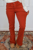 Judy Blue Reg/Plus Forever Autumn Bootcut Jeans in Terracotta