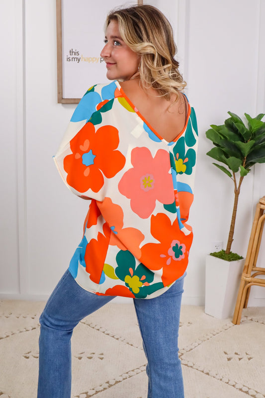 First Love Floral Print Top