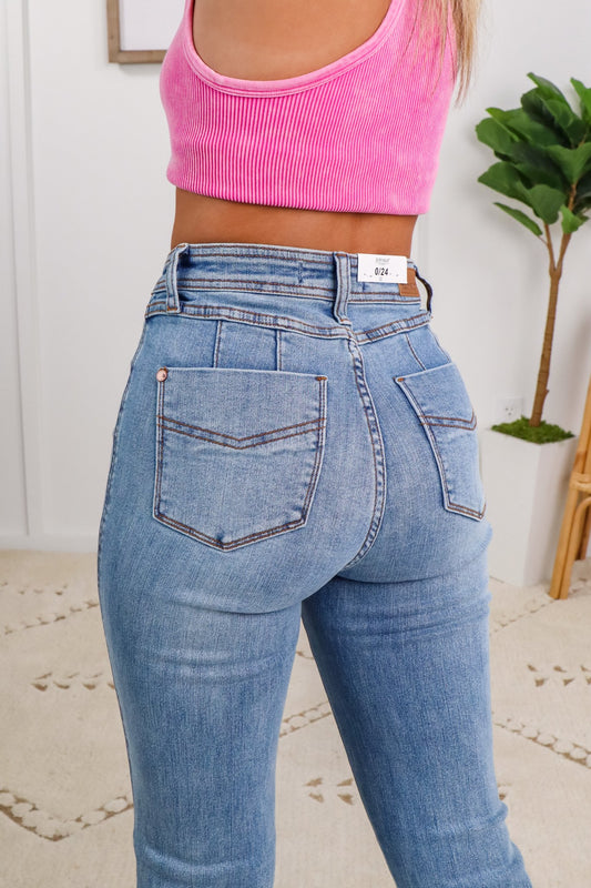 Judy Blue Reg/Plus Seams Legit Multi Seam Bootcut Jeans