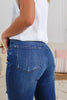 Judy Blue Reg/Plus Buttoned Up Distressed Button Fly Boyfriend Jeans