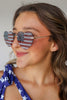 Americana Romance Heart Shape Aviator Sunglasses