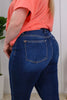 Judy Blue Reg/Plus Get Down Girl Dark Trouser Flare Jeans
