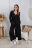 Auto Pilot Wide Leg Cropped Jogger Sweatpants