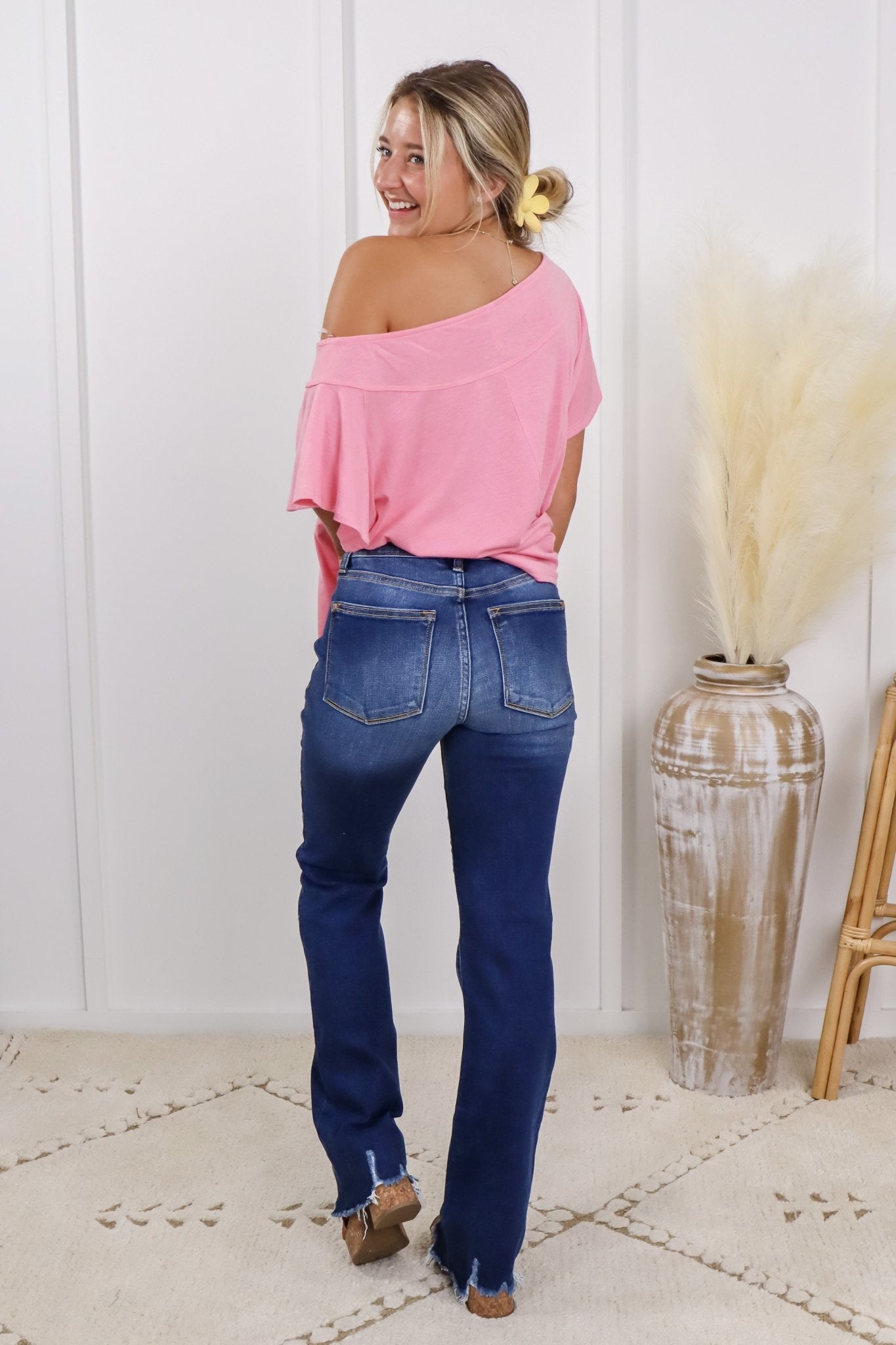 Judy Blue Reg/Plus Hotline Bling Cell Phone Pocket Dad Jeans