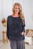 Lava Flow Mineral Wash Pullover