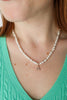 Luxe Rhinestone & Pearl Initial Pendant Necklace