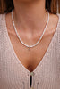 Luxe Rhinestone & Pearl Initial Pendant Necklace