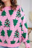 Pink Pines Christmas Tree Sweater