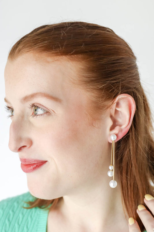 Moon River Pearl Drop Earrings