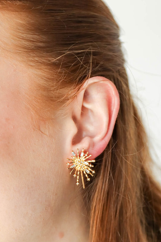 Starburst Spark Post Earrings