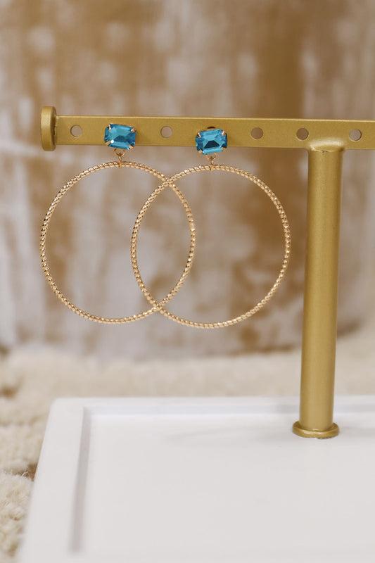 Roye Studded Hoop Earring