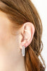 Shimmer Bar Huggie Earrings