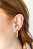 Shimmer Bar Huggie Earrings