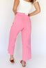 Tickled Pink Tummy Control Crop Wide Leg Judy Blue Jeans