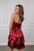 Midnight Kisses Sleeveless Satin Dress