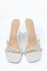 Clear Intentions Pearl Strap Heels