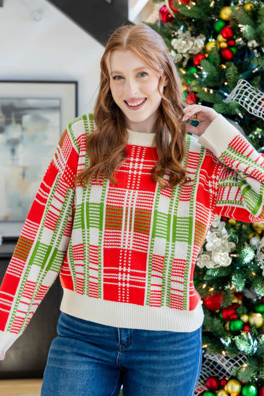 Plaid Perfection Sweater
