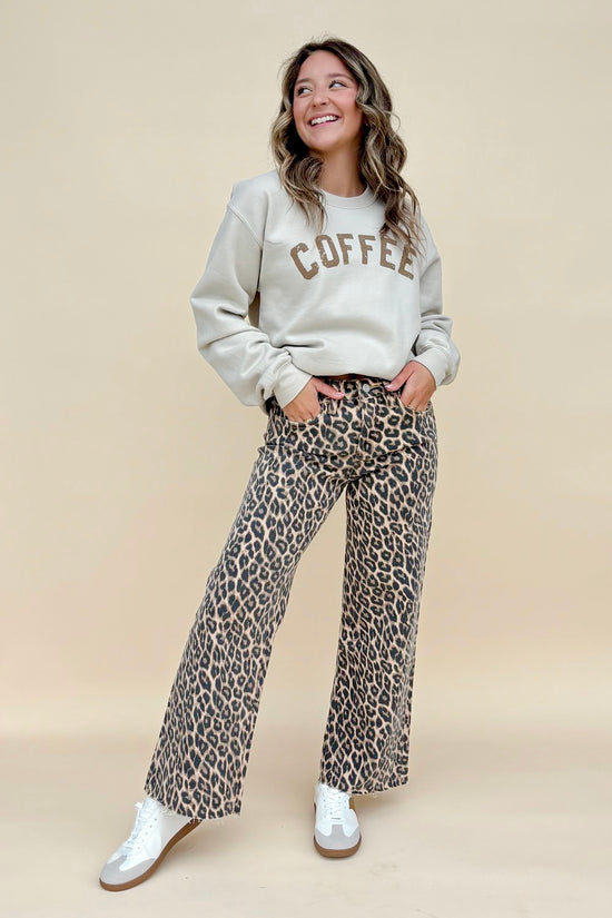 Wild Side Leopard Crop Jeans
