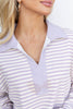 Line & Shine Collared Top And Skirt Set