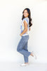 Pacific Fog Gray Wash Straight Leg Jeans