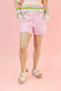 Candy Coated Pink Cuffed Denim Shorts