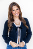 Velvet Shadows Knit Cardigan