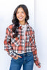 Cozy Pines Plaid Cropped Shacket