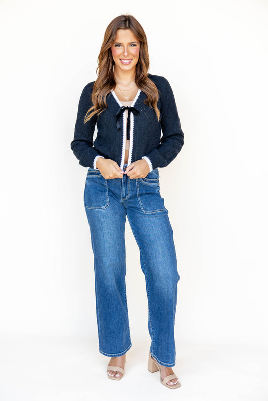 Velvet Shadows Knit Cardigan