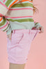 Candy Coated Pink Cuffed Denim Shorts