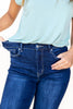Midnight in Paris Super Long Jeans - Dark Wash