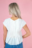 Button Belle Short Sleeve Top